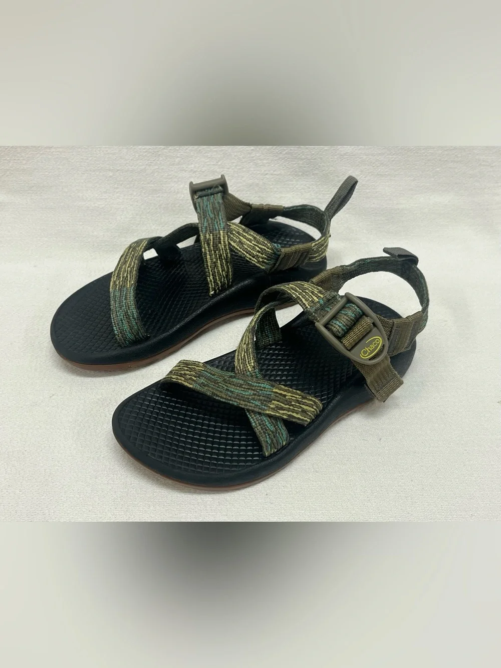 Chaco Kids Multicolor Green Strappy Sandals